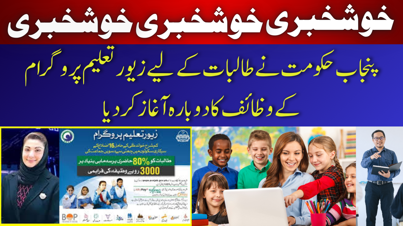 Zewar-e-Taleem Program Scholarships