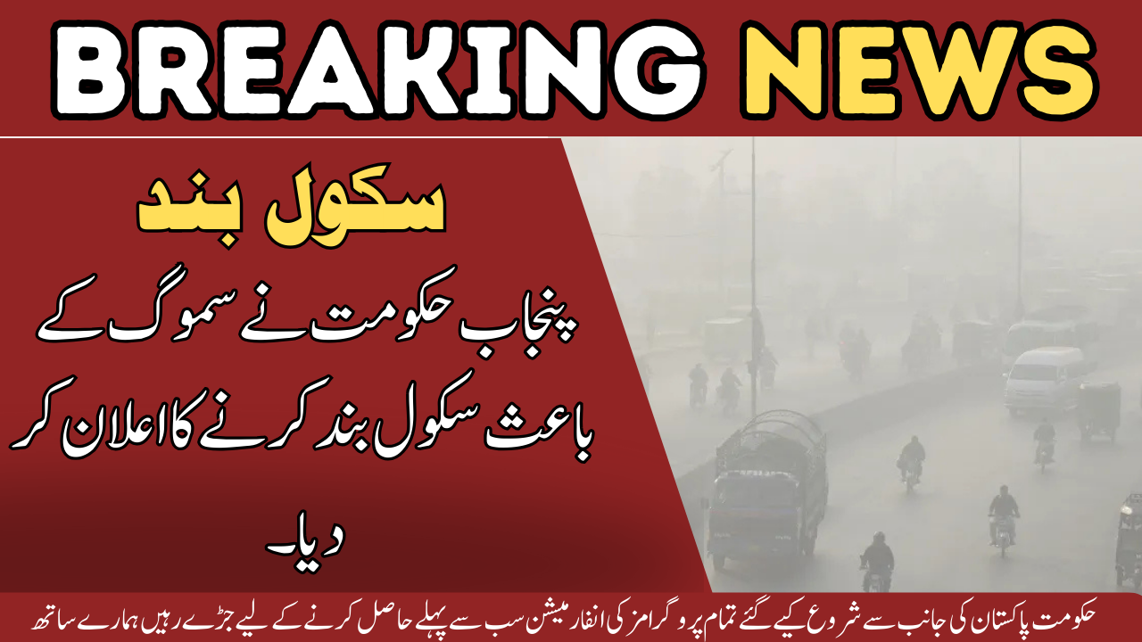 Punjab Govt Announces School Closures Due to Smog